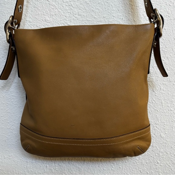 Vintage Coach Legacy Tan Leather Crossbody Bag with Silver Hardware - Picture 12 of 12